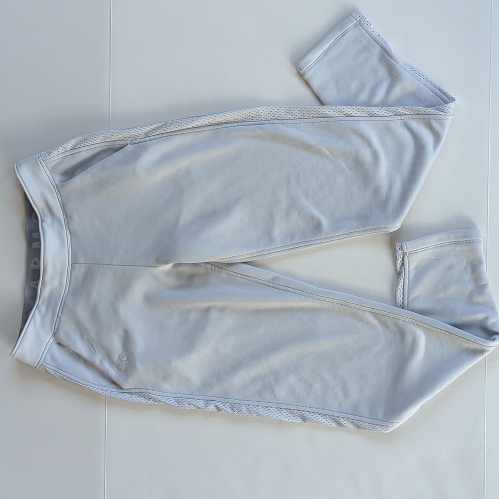 Under Armour Fitted Vented Athletic Workout Pants S Gray